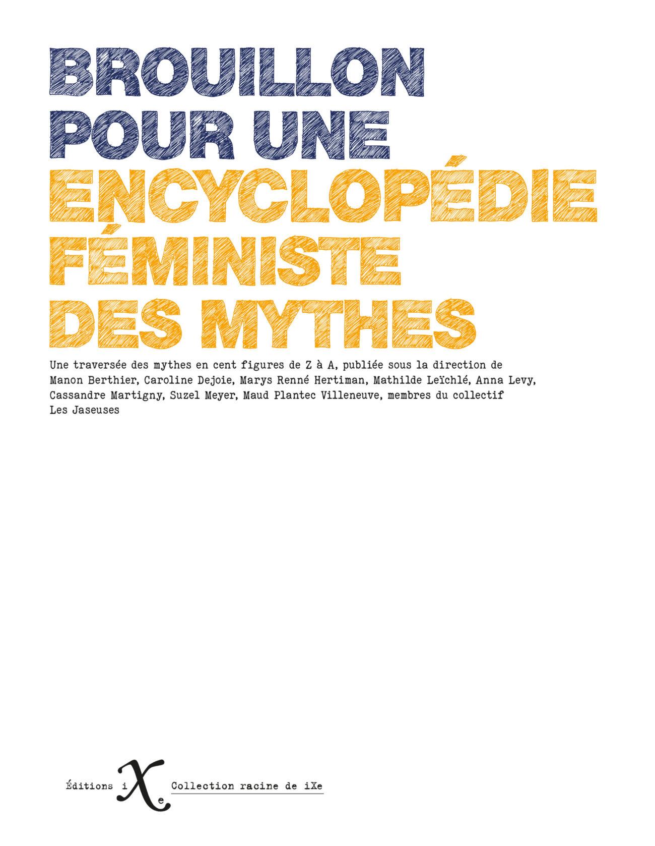 Brouillon pour une encyclopédie féministe des mythes